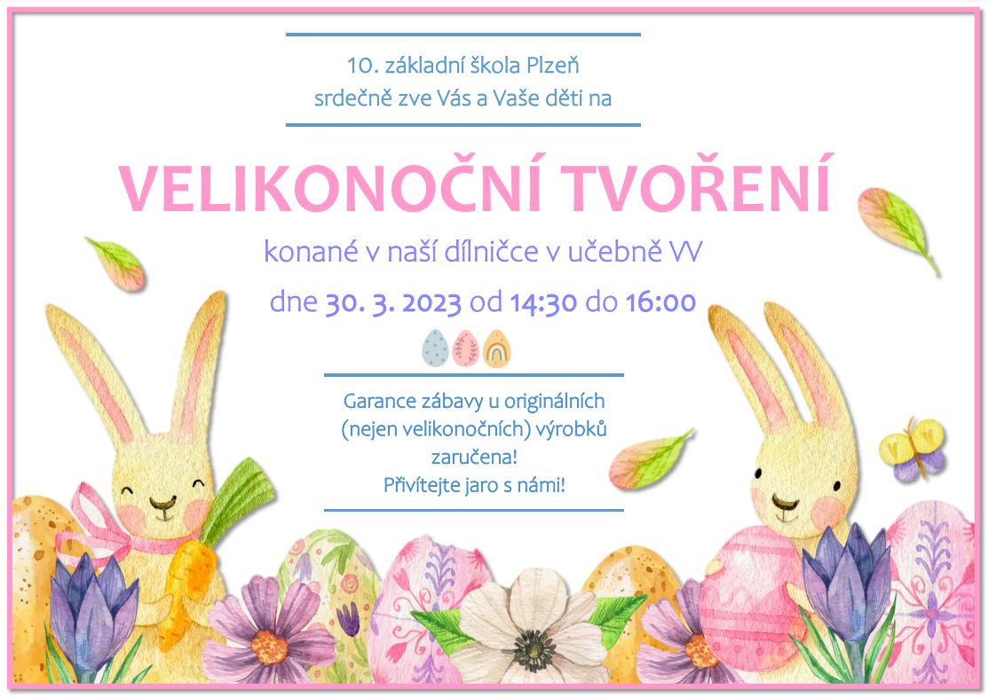 Velikonoční dílny pro rodiče s dětmi