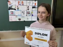 Vítězka soutěže Škrábej kotě - 4.D