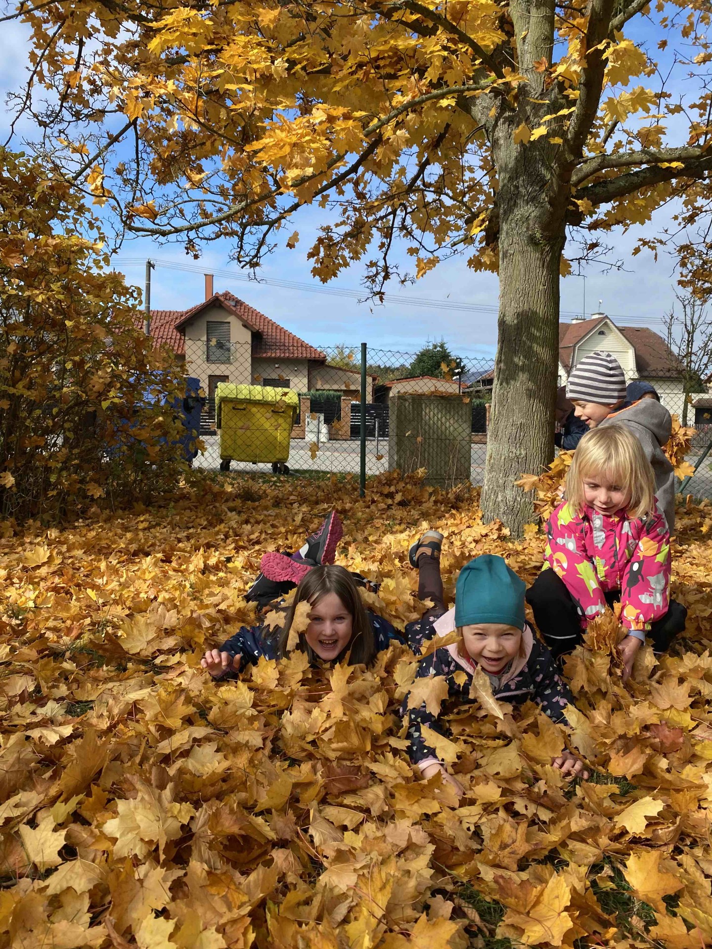 Podzim na školní zahradě (sovičky)