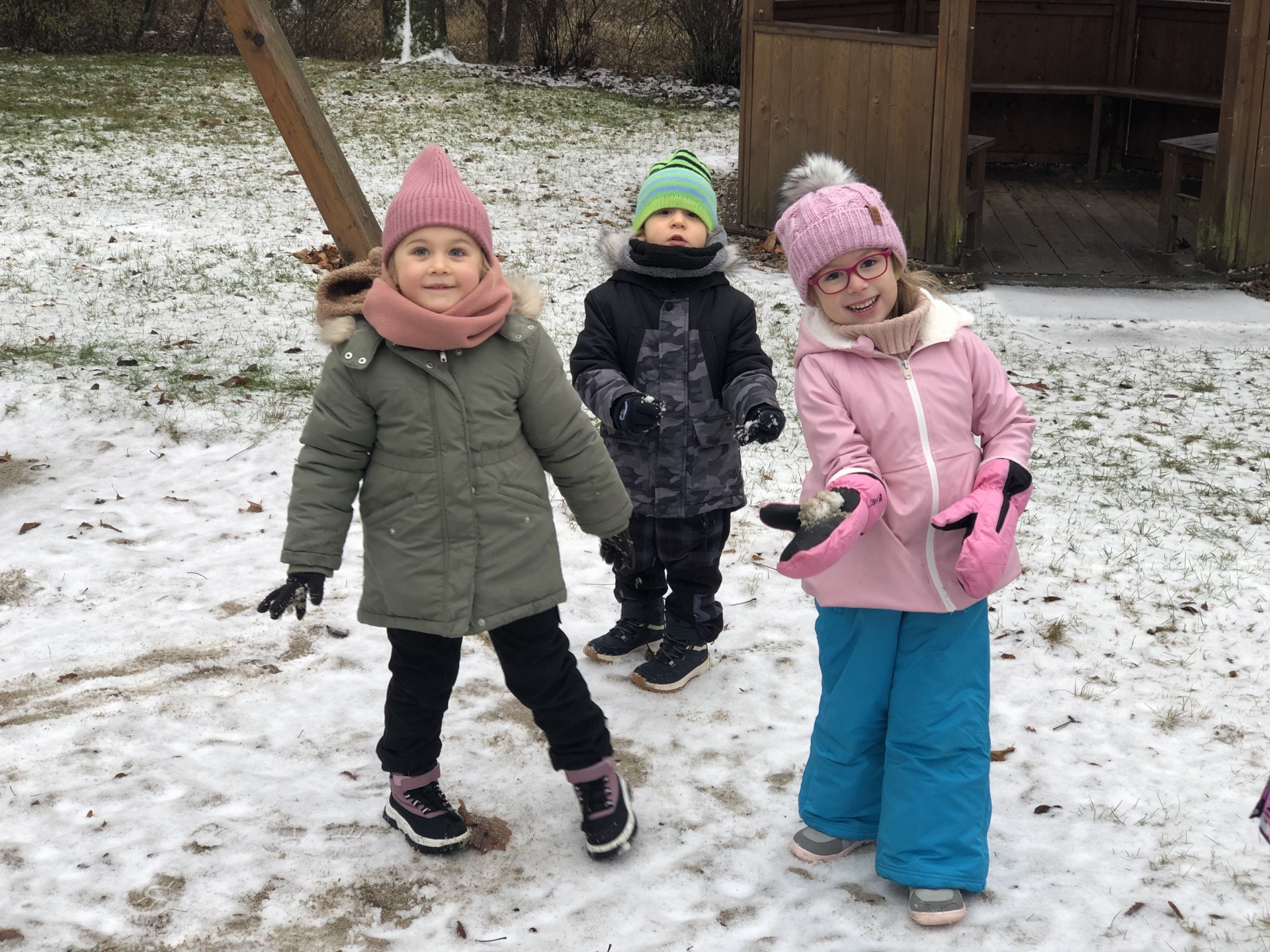 První sníh (žabičky)