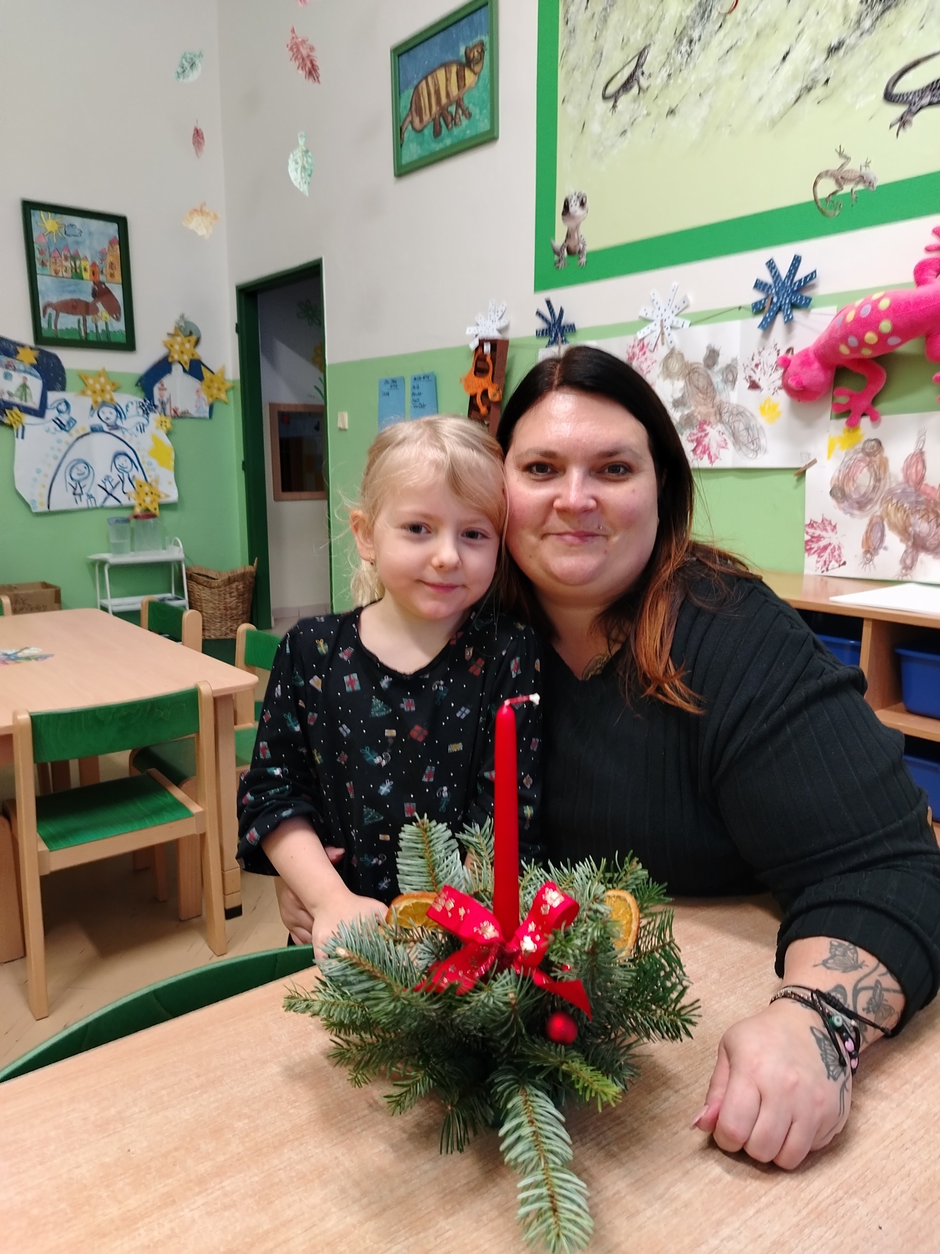 Vánoční tvoření s rodiči - třída Ještěrek