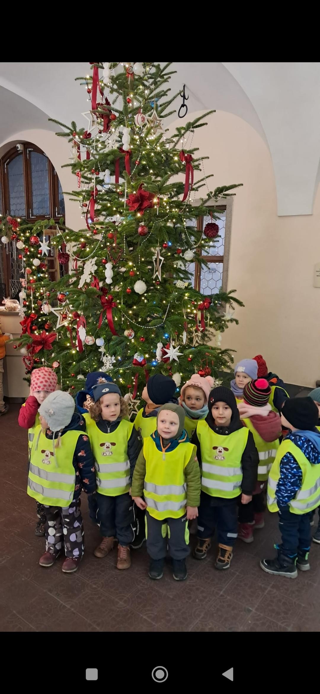 Vánoční procházka na náměstí - třída Lištiček