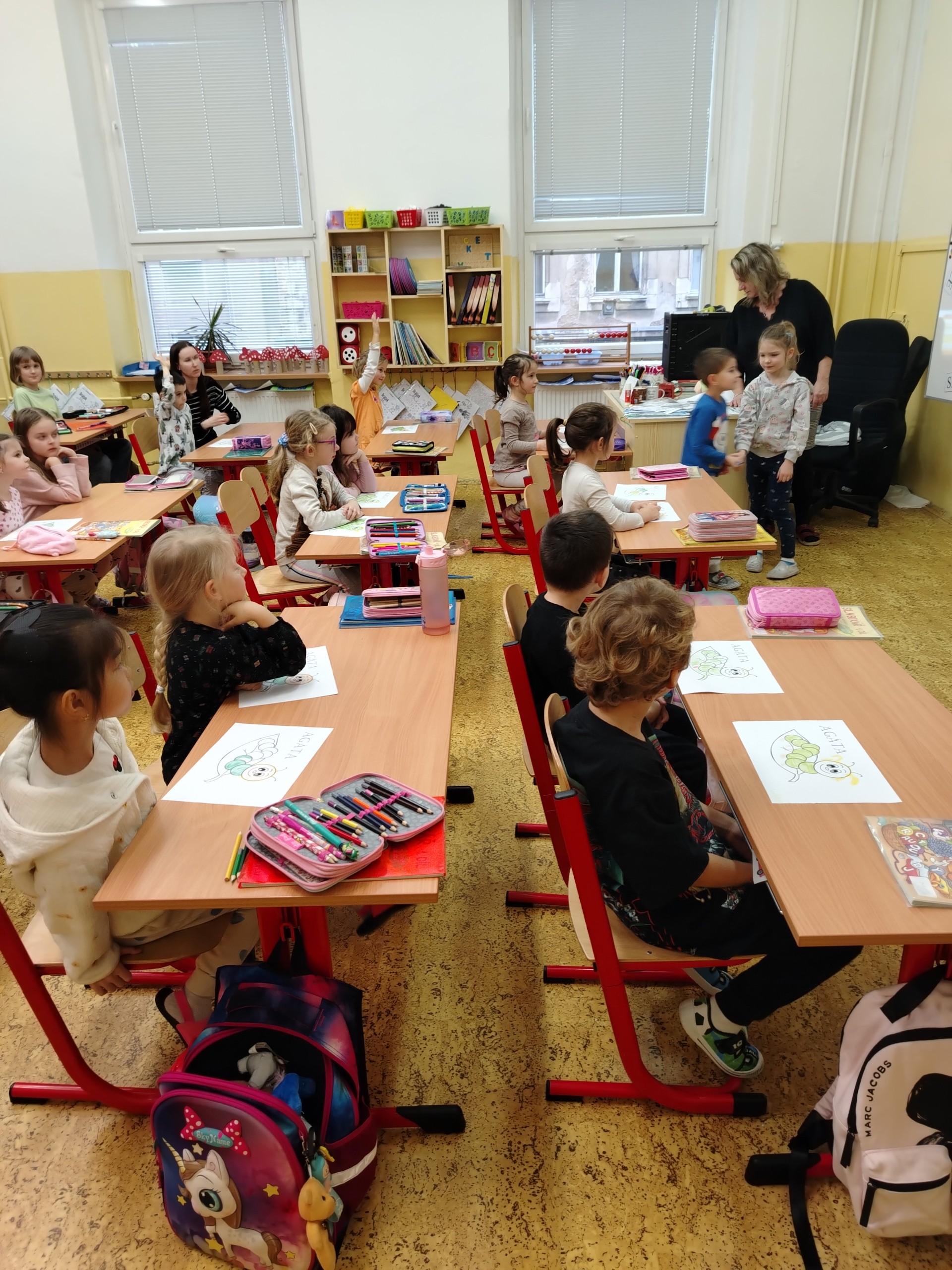 Ještěrky - návštěva 1. třídy :)