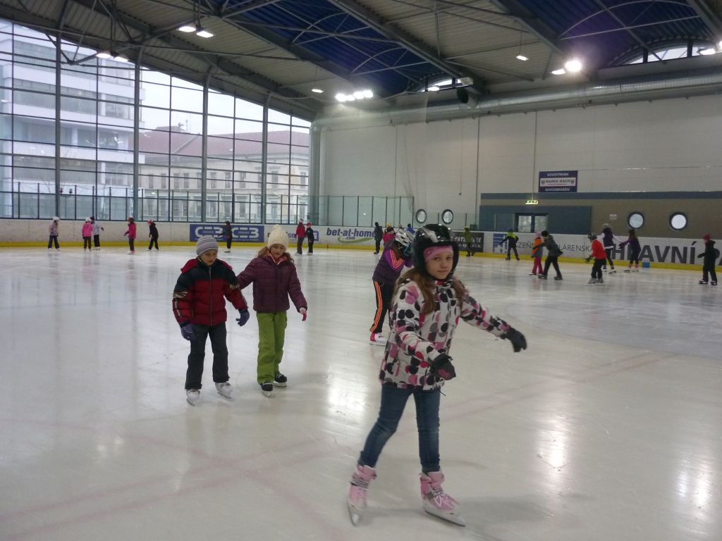 Lednové bruslení - video
