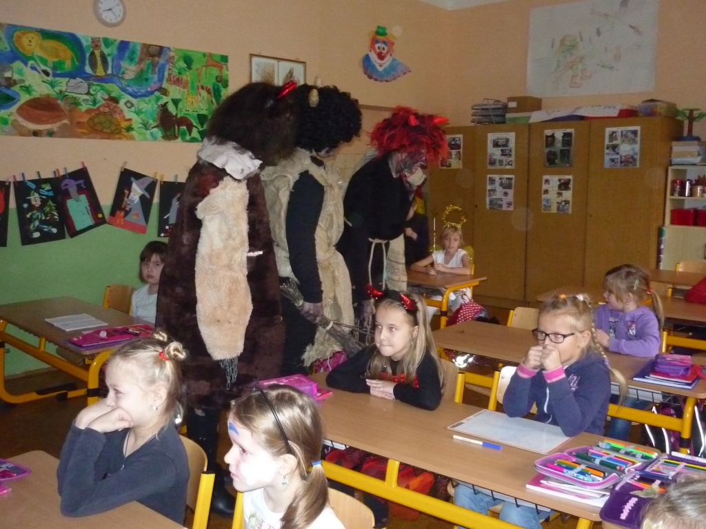 Mikuláš, anděl a čerti