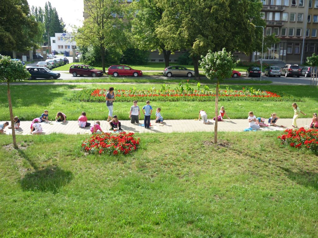 Malování na chodníku