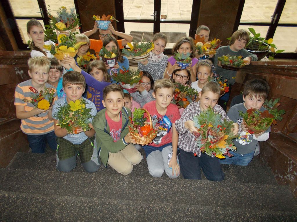 Podzimní dekorace v páté třídě