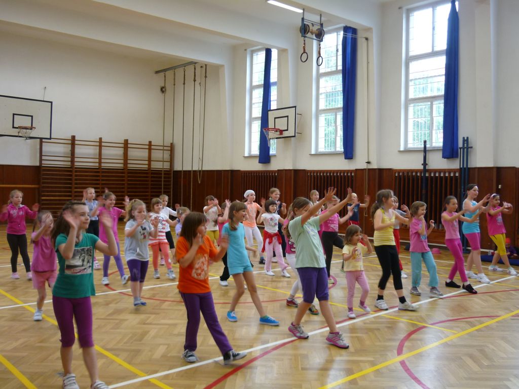 Závěrečná hodina kroužku Aerobiku