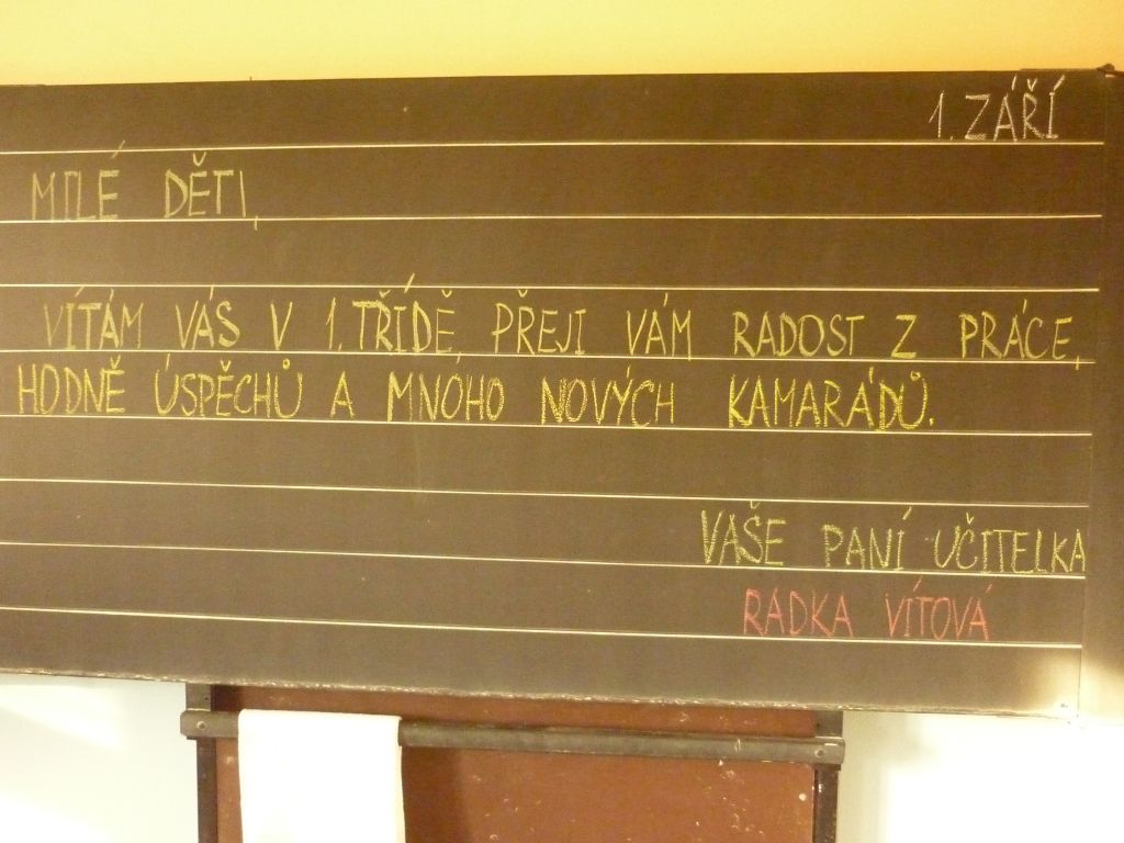 První školní den