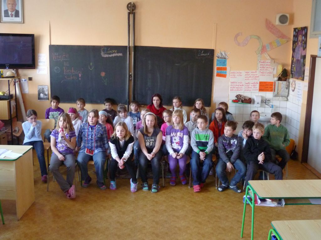 Školní kolo recitační soutěže.