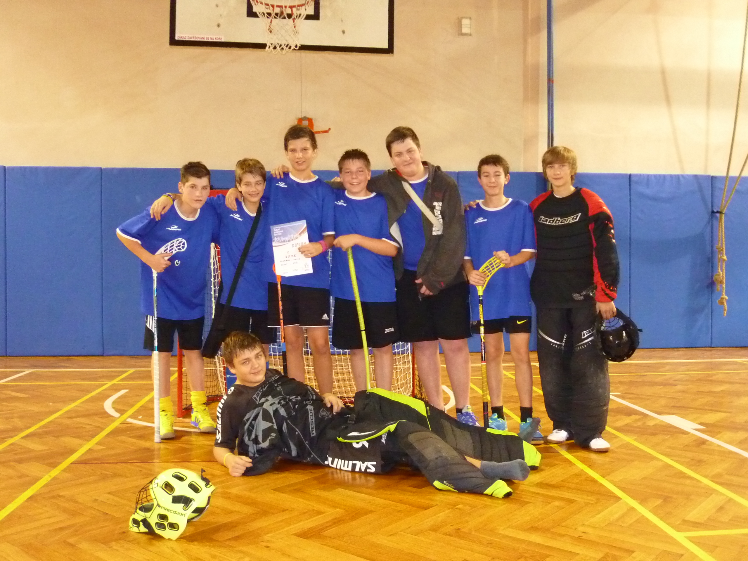 Obvodní kolo ve florbalu, starší chlapci