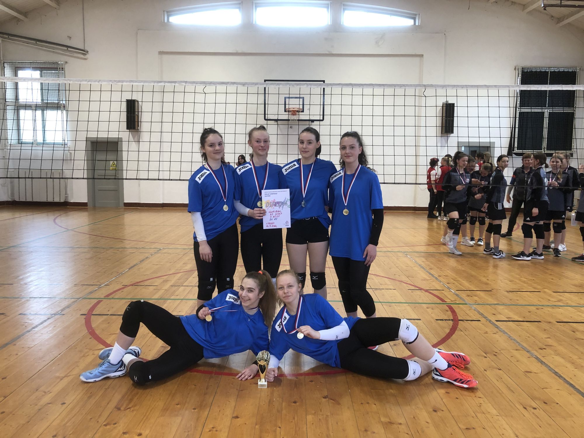 Okresní kolo ve volejbalu. 