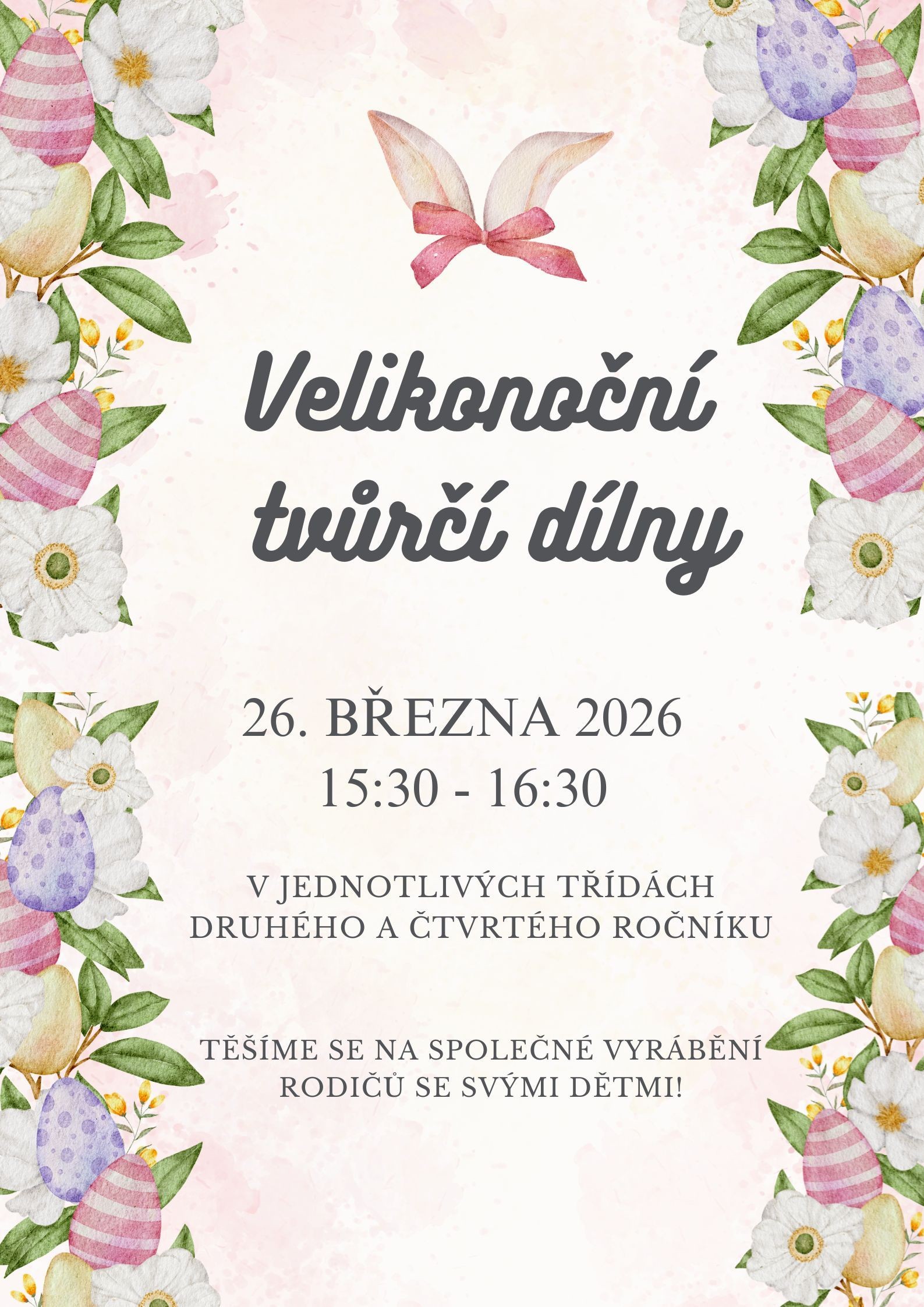 Velikonoční dílny 2. a 4. tříd 23. března 2026