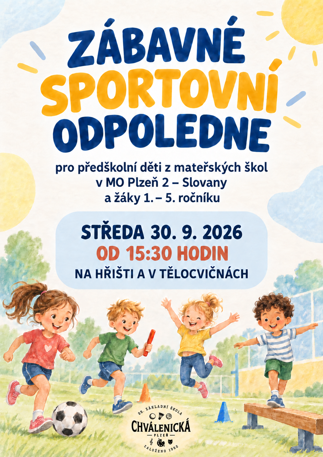 Zábavné sportovní odpoledne 30. 9 od 15:30