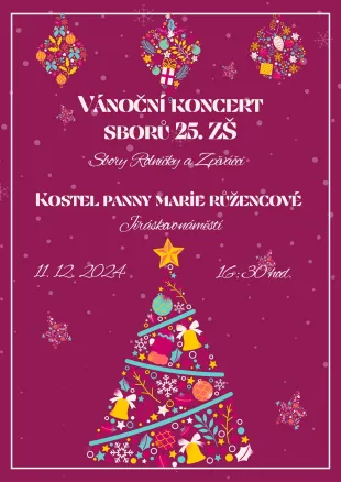 Vánoční koncert pěveckých sborů 25. ZŠ