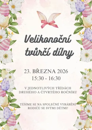 Velikonoční dílny 2. a 4. tříd 23. března 2026