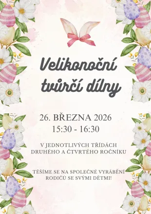 Velikonoční dílny 2. a 4. tříd 23. března 2026