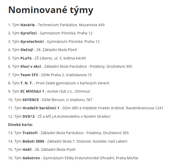 Robosoutěž 2025