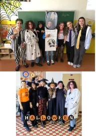 Masky žáků a našich učitelek