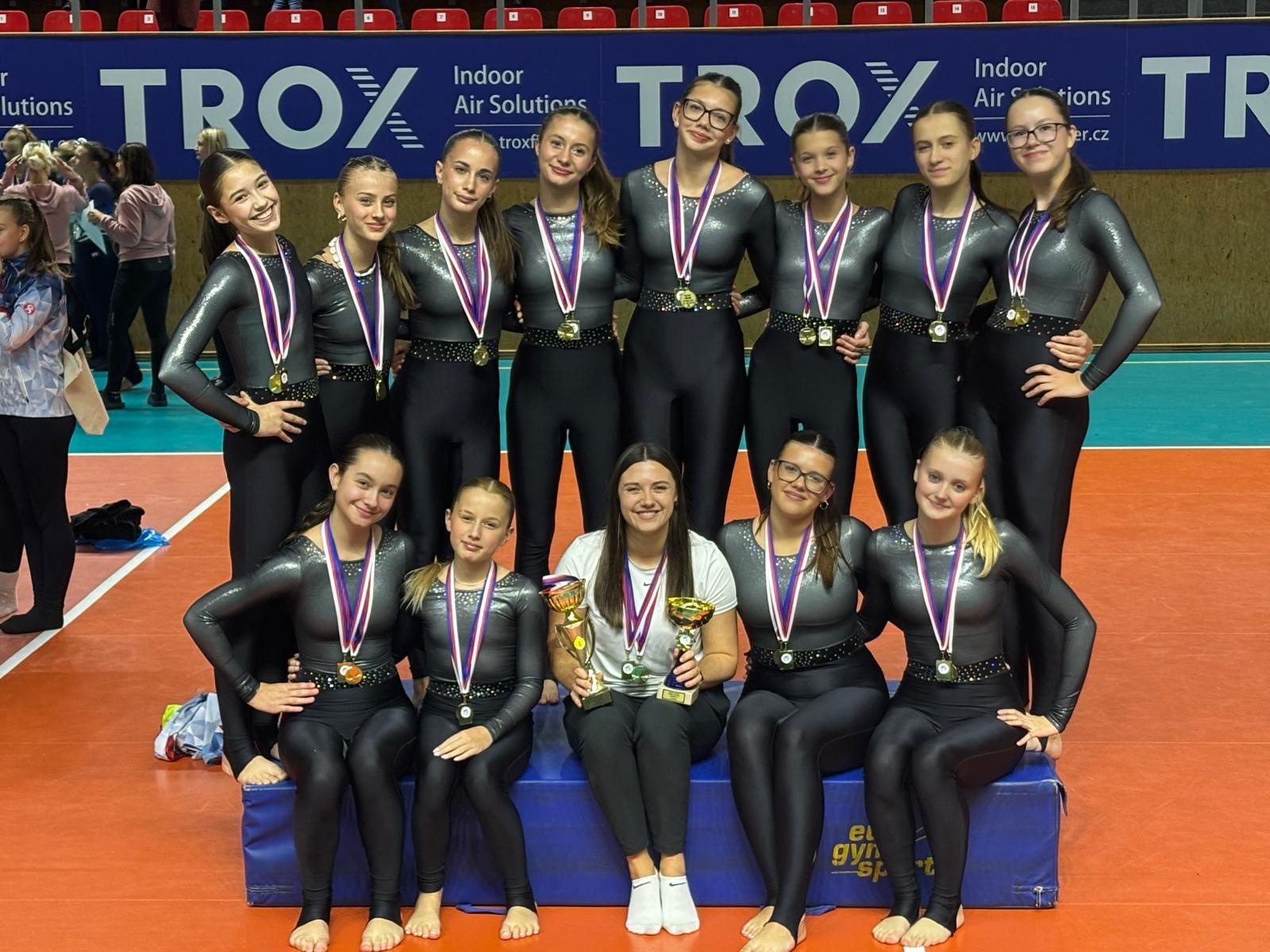 Gymnastky z Flik–Flak Plzeň ovládly Český pohár Teamgym 2025