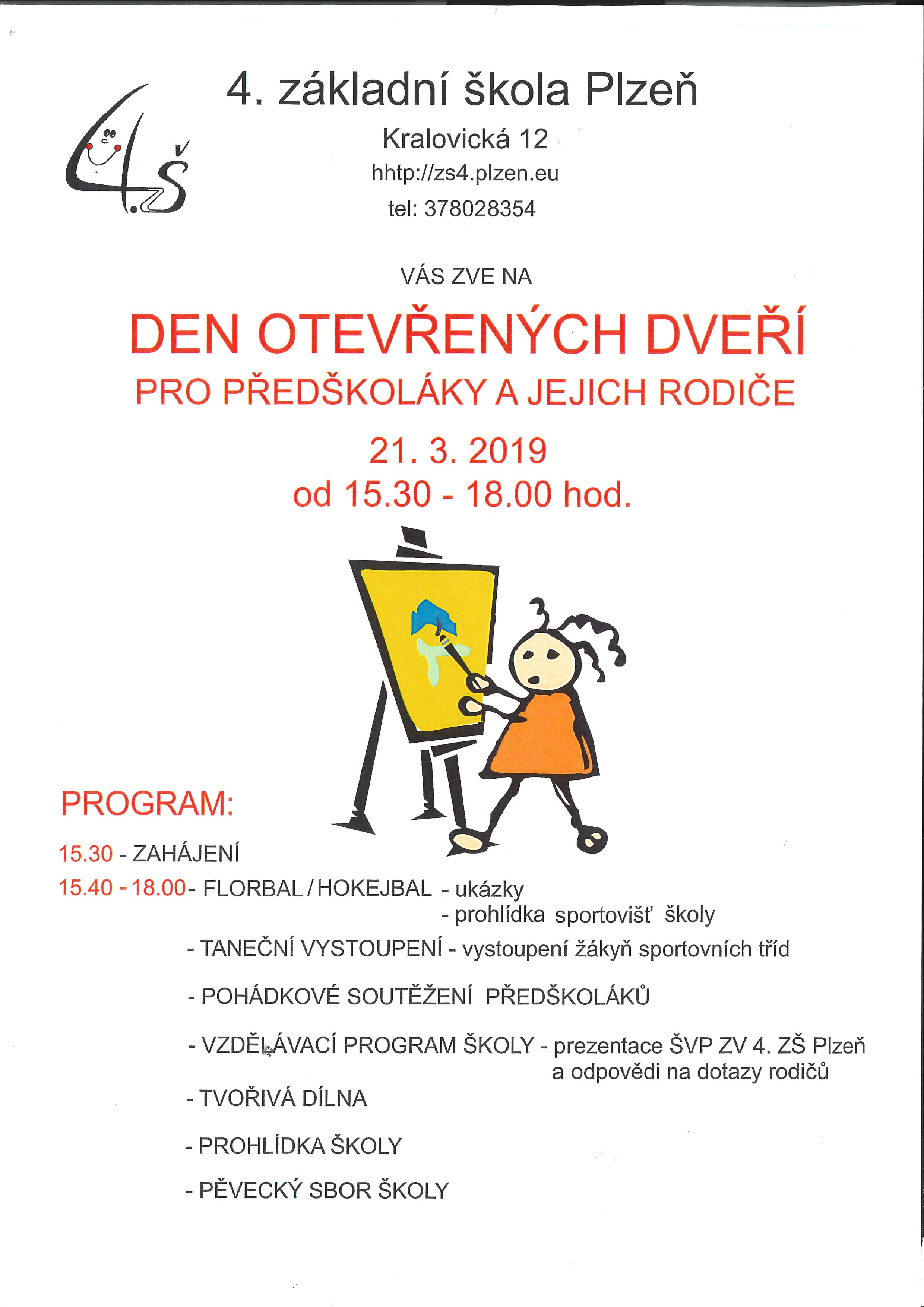 DEN OTEVŘENÝCH DVEŘÍ - 21. 3. 2019