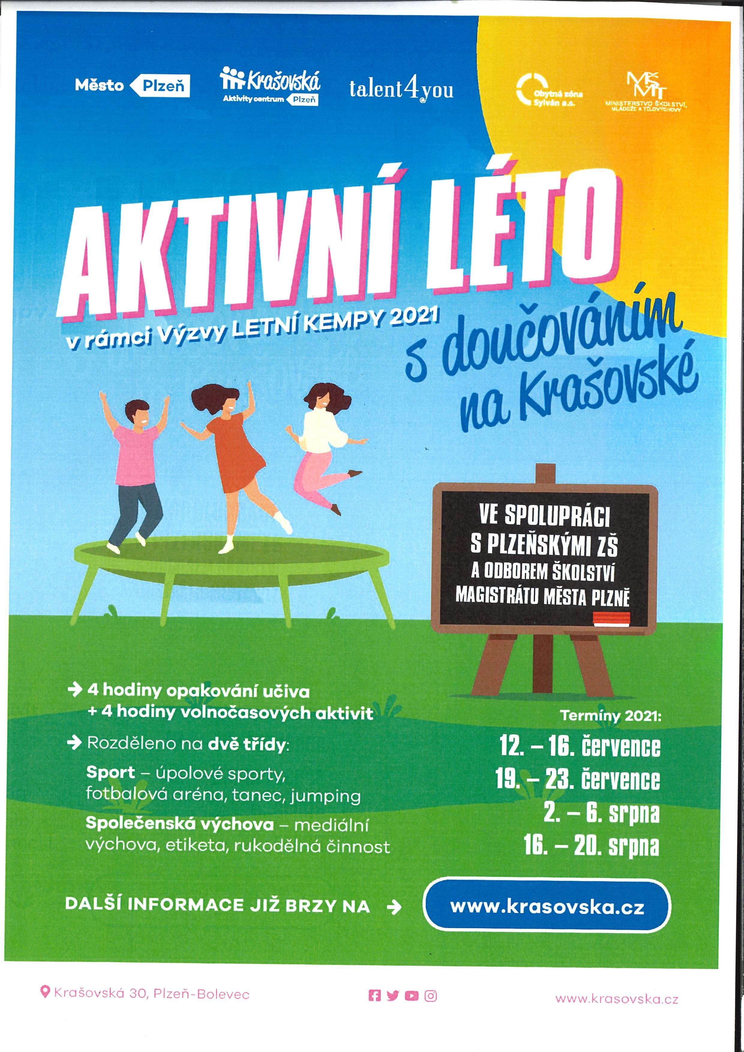 LETNÍ KEMPY 2021 S DOUČOVÁNÍM