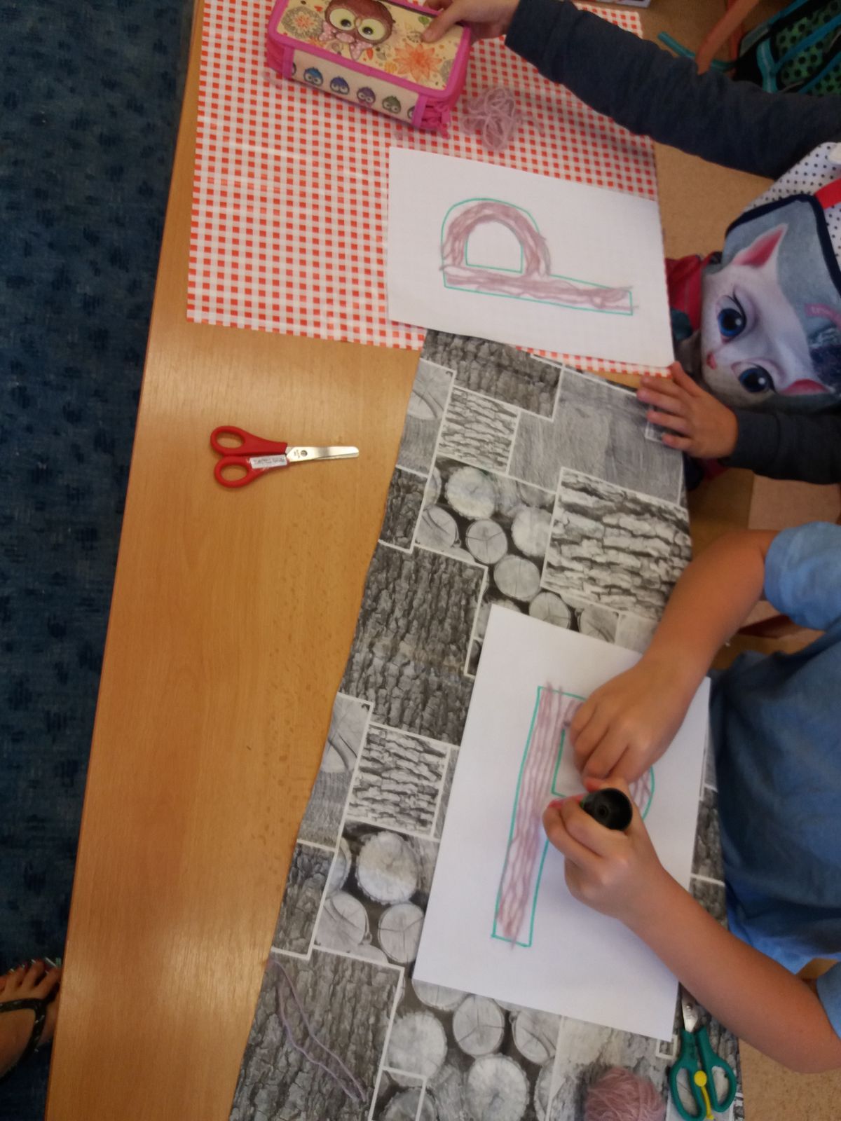 Učíme se písmenka při pracovní výchově