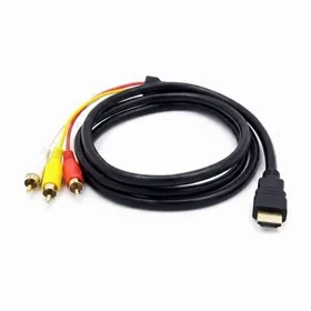 1.5M HDMI to 3 RCA Audio Video Cable