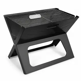 X-Type Portable Barbecue Grill - Foldable Black BBQ Grill