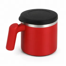 420ml Red Coffee Mug with Handle for Tea, Coffee & Hot Beverages
