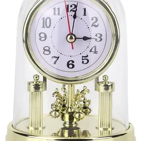 European Mantle Clock, Retro Style Antique Anniversary Silent Table Clock