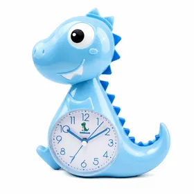 BM-16 Cute Dinosaur Analog Desk Clock for Kids Bedroom and Office Decor