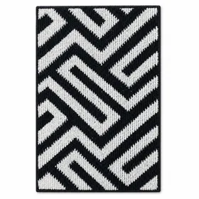 Geometric Black & White Floor Mat 40 x 60 cm