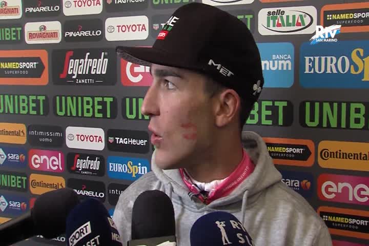 Intervista a Valerio Conti, maglia rosa