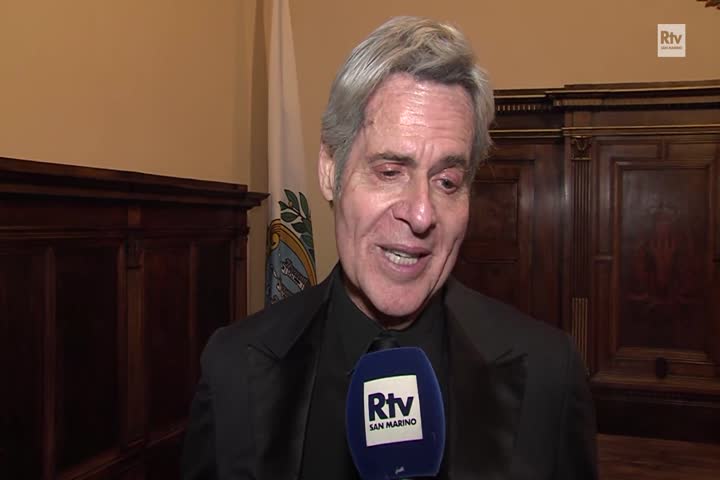 Intervista a Claudio Baglioni e al Segretario di Stato al Turismo Federico Pedini Amati