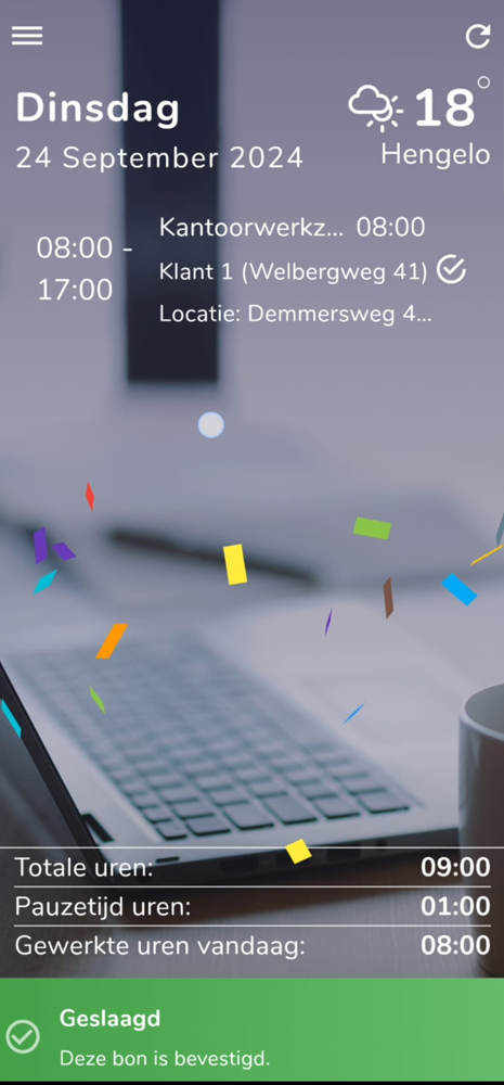 App screen
