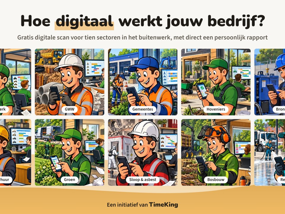 Gratis digitale scan laat buitenbedrijven zien waar ze tijd laten liggen