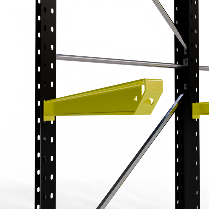 Detail shot draagarmstelling binnen 2