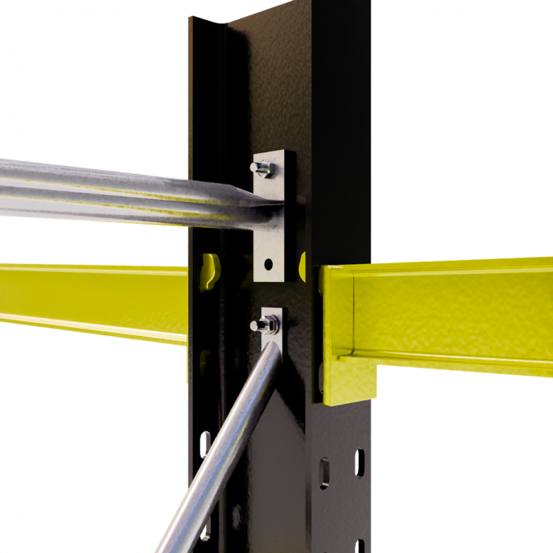 Detail shot draagarmstelling binnen 11