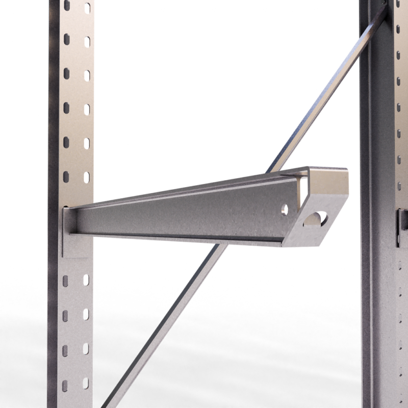 Detail shot draagarmstelling buiten 2