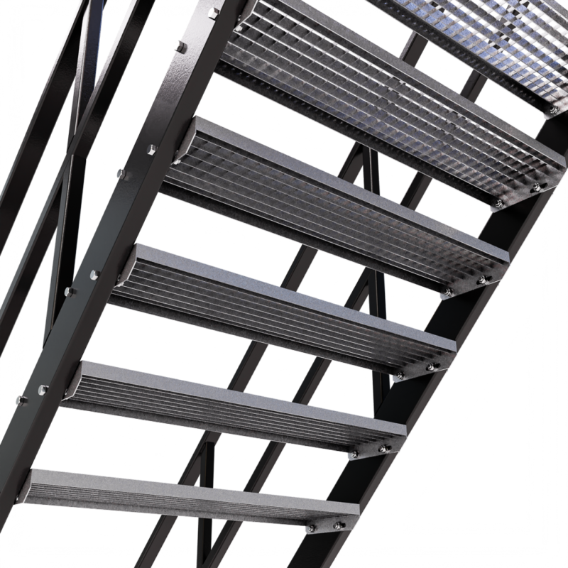 Detail shot trap roostertrede 3