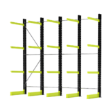 Draagarmstelling inhaak zwaar Hoogte 4500mm Arm 3x 1200mm Lengte 5000mm Enkelzijdig