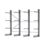 Draagarmstelling voor buiten Hoogte 3000mm Arm 3x 1000mm Lengte 3000mm Enkelzijdig