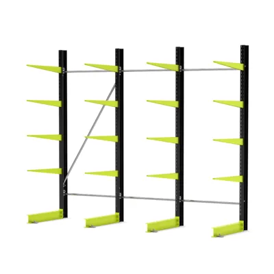 Draagarmstelling inhaak licht Hoogte 2500mm Arm 4x 800mm Lengte 3000mm Enkelzijdig
