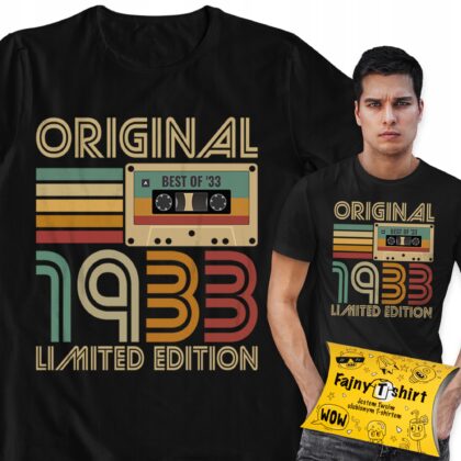 Koszulka na 92 Urodziny Prezent na Urodziny T-shirt Męski + Opakowanie XL