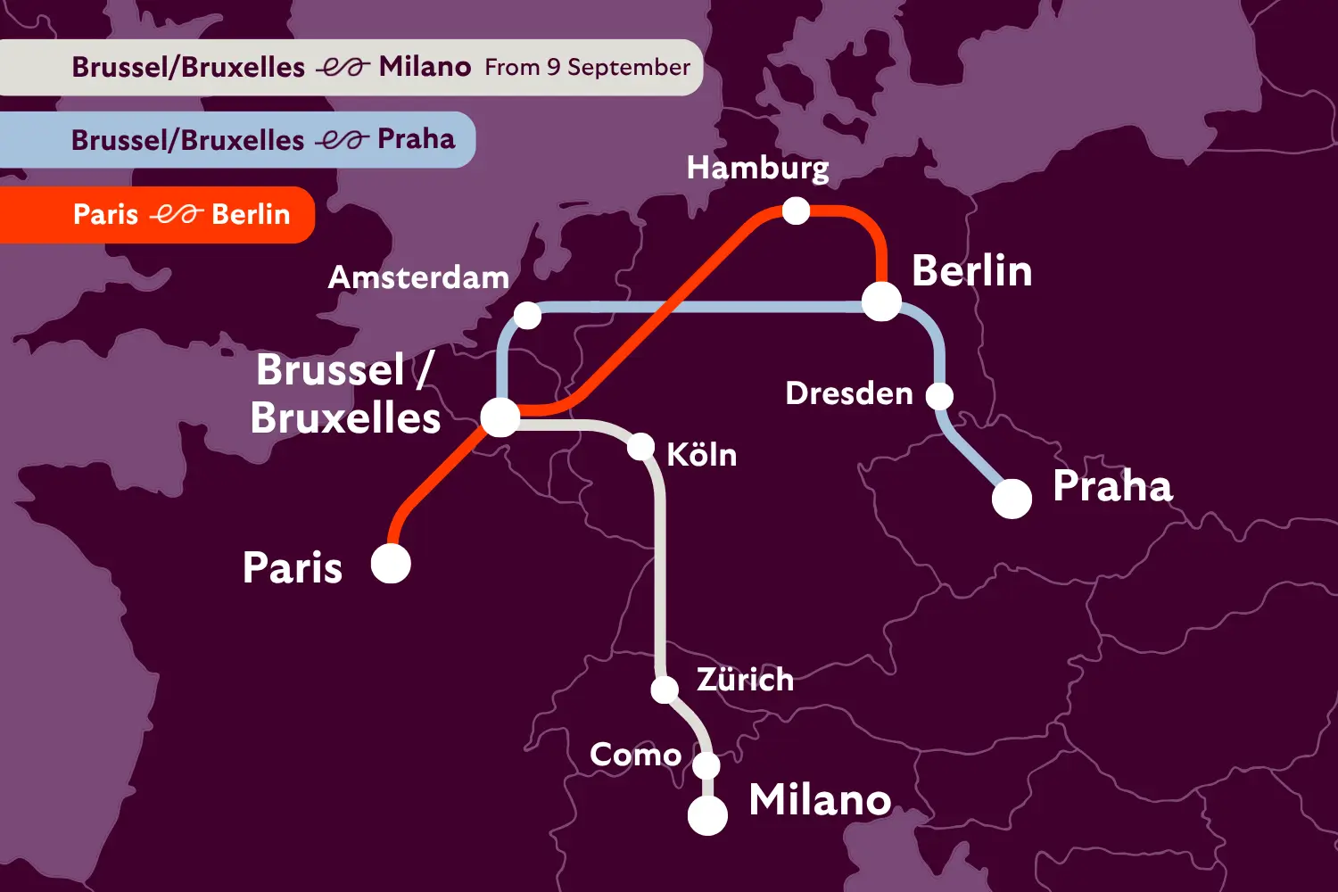 Travel to Brussels while you sleep