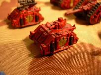 Well, well, finally some use for the battlewagons - their turrets fit the Rhino perfectly.