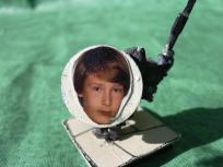 He's obtained the Demonic Shield: Hideous Visage (cause Terror 12