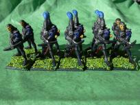 Crossbow elves from Grenadier, scuplted by Mark Copplestone.