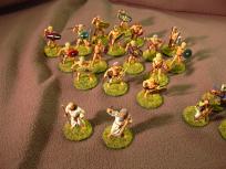 A couple of druids lead the 4B: Bare Bottom British Brigade.